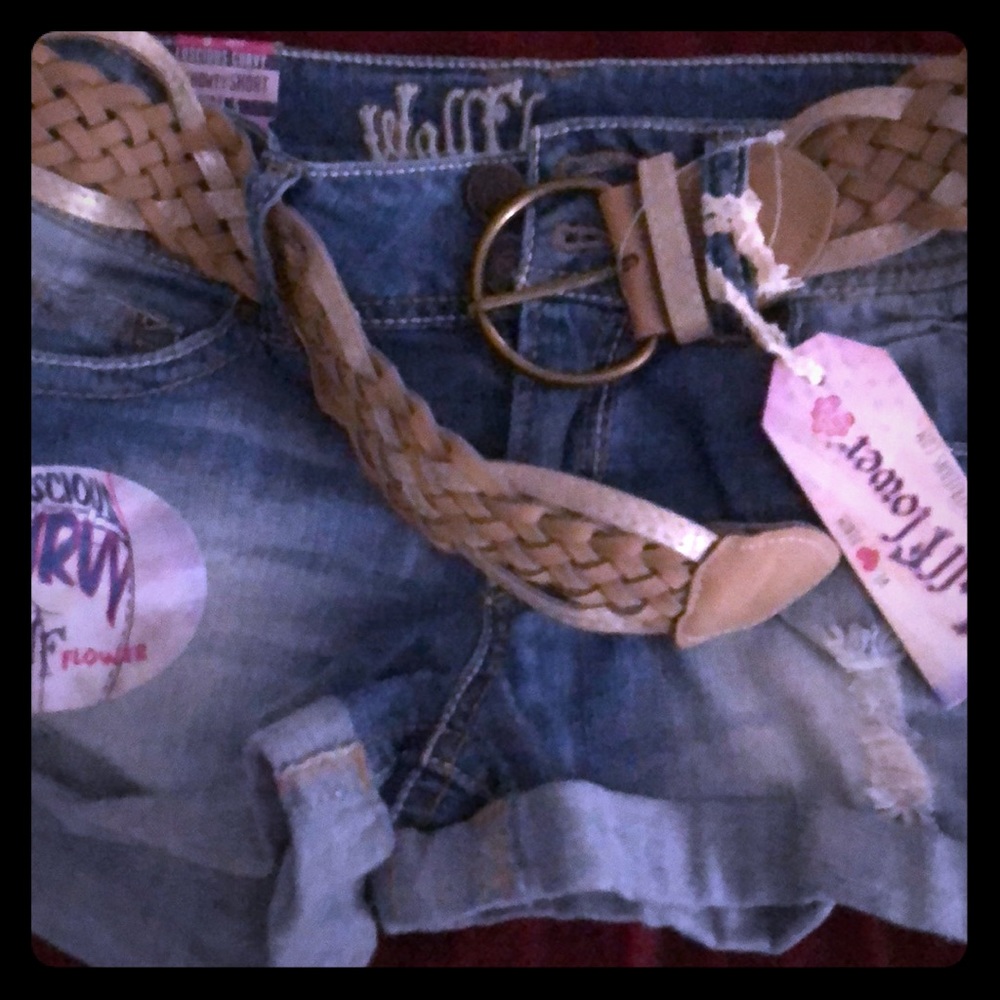 Wallflower denim shorts